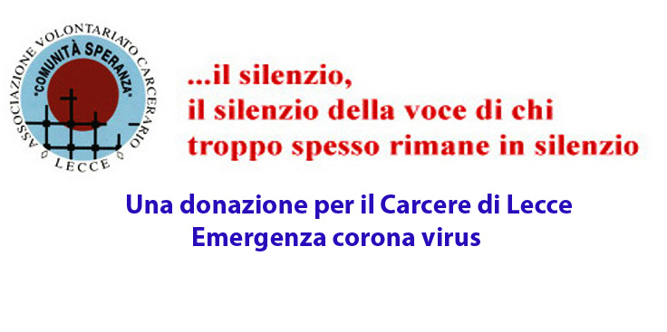 Richiesta donazione emergenza corona virus
